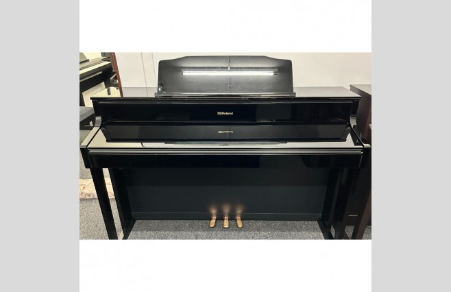Roland HP605 Polished Ebony Digital Piano, Used - Complete Package (SN:ZOGO619) - Image 4